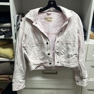 Free People light pink jean jacket